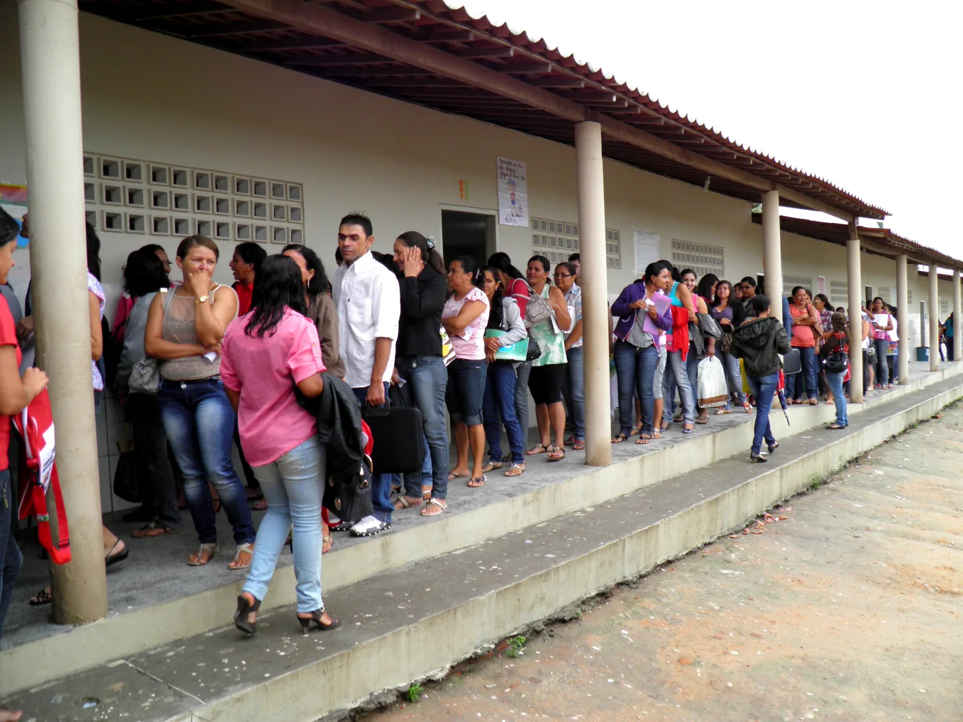 Chegada dos participantes, 27 de abril.